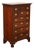 Chippendale Style Walnut Highboy Chest Of Drawers For Sale