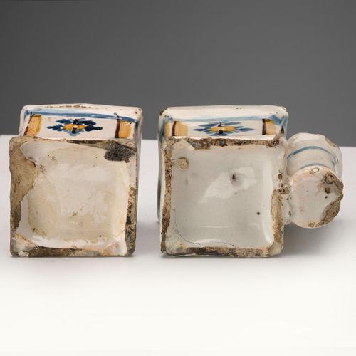 White Majolica Inkwell and Dustpan For Sale - Image 8 of 9