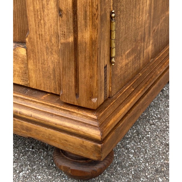 1910s Pine Nightstand With One Door and One Drawer For Sale In Baltimore - Image 6 of 15