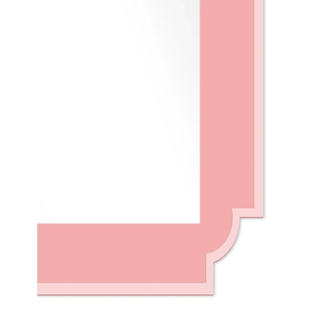 Contemporary Fleur Home x Chairish Camp Mirror in Pink Punch, 24x36 For Sale - Image 3 of 3