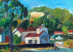 Oil Painting Fort Baker Bay Area Plein Air Hartman