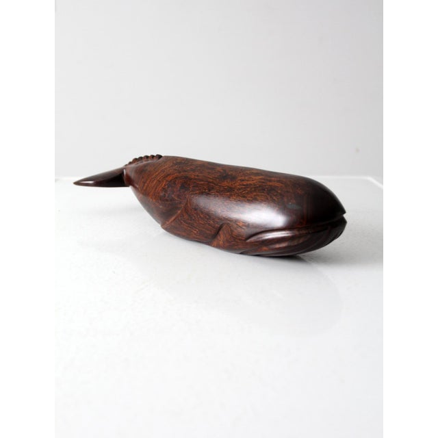 Vintage Ironwood Whale For Sale - Image 9 of 10