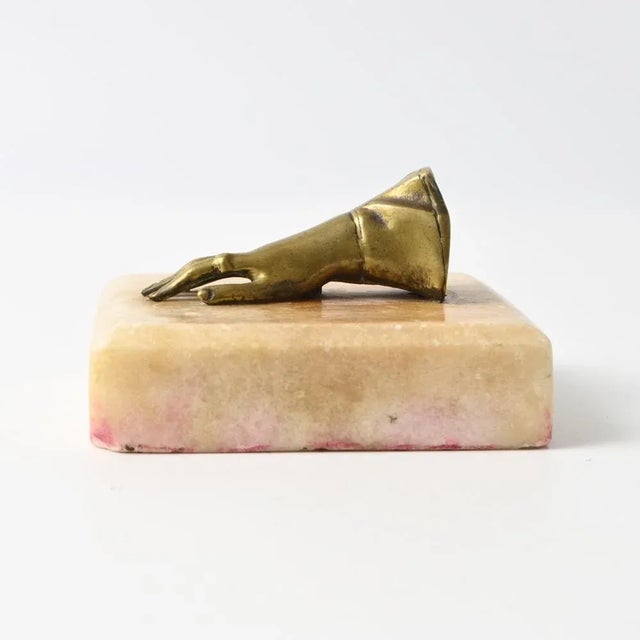 19th Century Victorian Ladies Hand Paperweight For Sale - Image 9 of 11