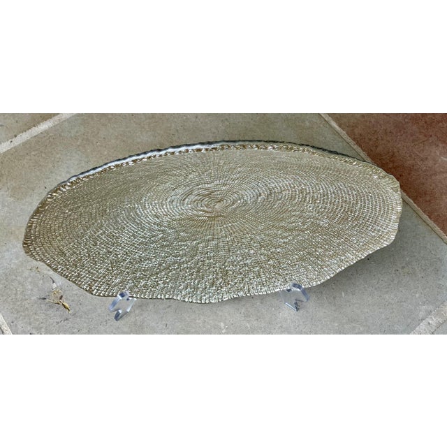 Circa 2000 Ivv Diamanté Nicely-Sized Shallow Centerpiece / Console Bowl, Italy For Sale - Image 11 of 18