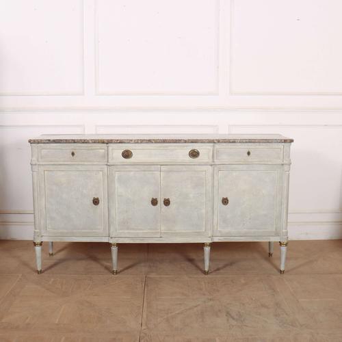 French Marble Top Sideboard, 1890s For Sale - Image 13 of 13
