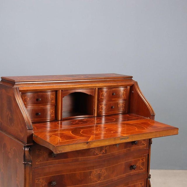 Roman Style Desk with Maple Inlays For Sale - Image 3 of 14