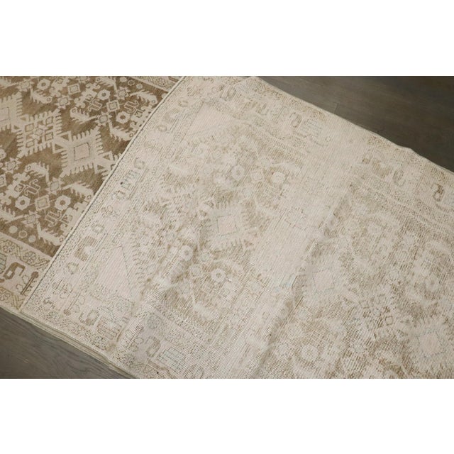 Brown Persian Malayer Vintage Wide Long Runner - 3'9" x 28'5" For Sale - Image 8 of 9