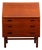 Mid Century Danish Modern Secretary Desk Bureau Denmark Teak Drawers Drop Down For Sale
