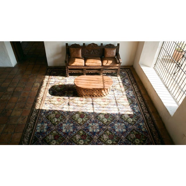 19th Century English Needlepoint Carpet ( 7'6" x 9'3" - 230 x 282 ) For Sale - Image 13 of 14