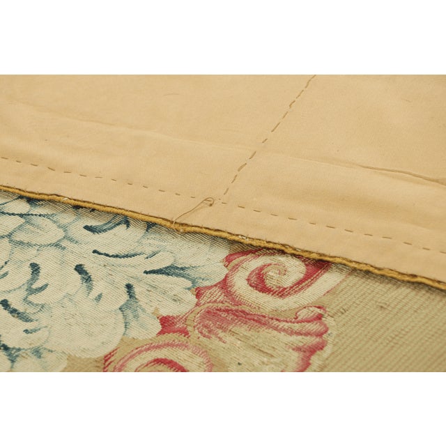 Antique Aubusson Runner Rug in Gold With Floral Medallion | Rug & Kilim For Sale In New York - Image 6 of 6