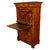Brown Antique French Louis Philippe Burr Walnut Secrétaire À Abattant Desk Chest 1840 For Sale - Image 8 of 18