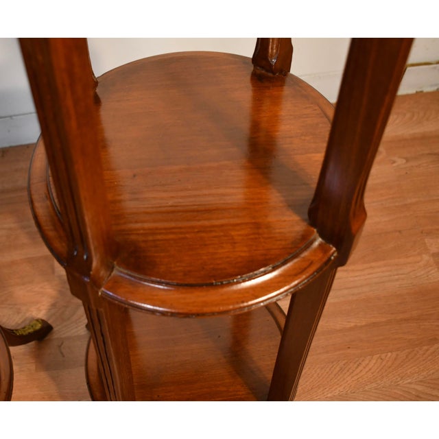 1930s Pair of French Mahogany Pedestals / Columns For Sale - Image 10 of 15