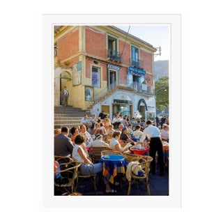 Toni Frissell 'Capri Café Afternoon' Archival Pigment Print Framed in White For Sale