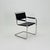 Vintage S34 Cantilever Chair in Black Leather by Mart Stam for Thonet, 1980s For Sale - Image 11 of 11