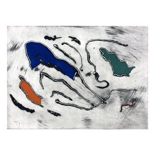 Robert Jacobsen, A Season in Hell, Hand-Colored Copperplate For Sale