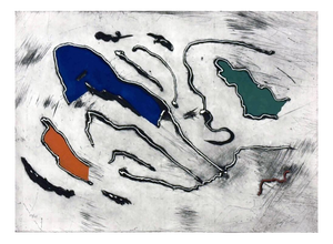 Robert Jacobsen, A Season in Hell, Hand-Colored Copperplate