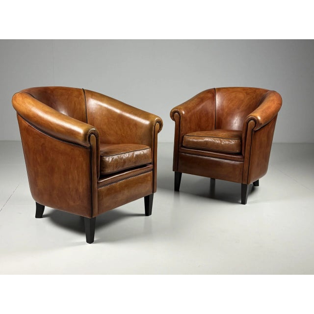 Set of Sheepskin Club Chairs For Sale - Image 18 of 18