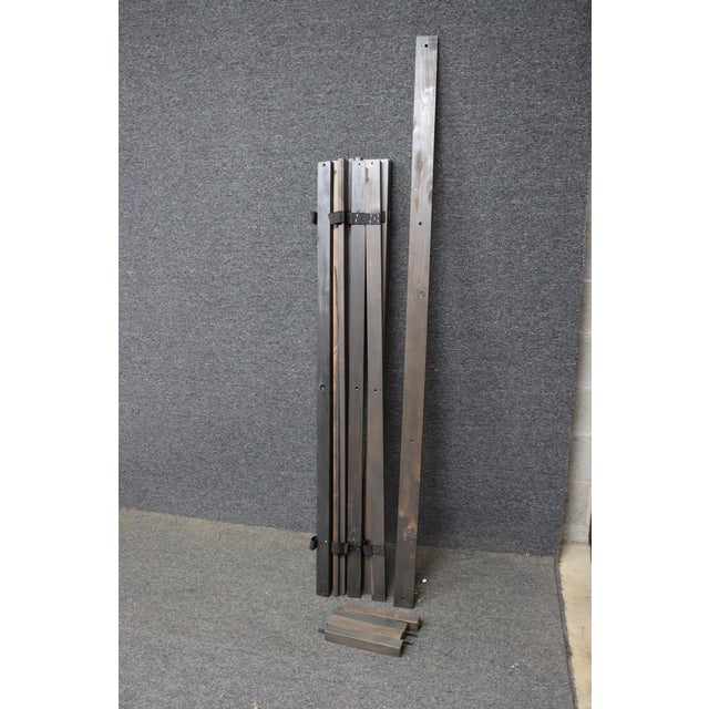 Contemporary Whitewashed Oak Queen Panel Bed Frame For Sale In Philadelphia - Image 6 of 14