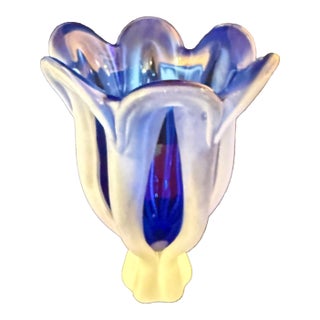 Mid 20th Century Josef Hospodka Czech Art Glass Sculpture For Sale