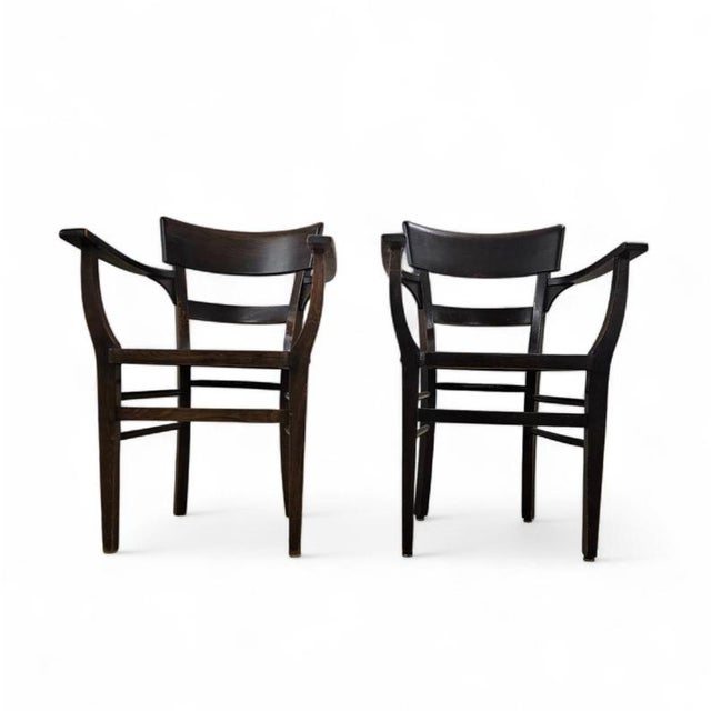 Wood Dining Chairs from Twente, 1930s, Set of 2 For Sale - Image 7 of 17
