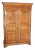 Mid-Century French Walnut Armoire by R. Christian Robert, 1960s – From the French Mountains For Sale