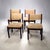 4 x Vintage Dutch design Wengé dining chairs eetkamerstoelen SE82 Martin Visser SpectrumHeight 80 Depth 60 Width 50 cm