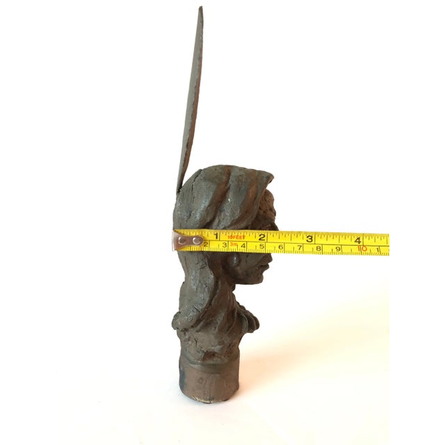 Bronze Native American Bust Sculpture For Sale In Seattle - Image 6 of 7