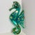 1960s 1960s MCM Acrylic Lucite Abalone Seahorses, Wall Hangings, Made in the Usa, Set of 3 For Sale - Image 5 of 8