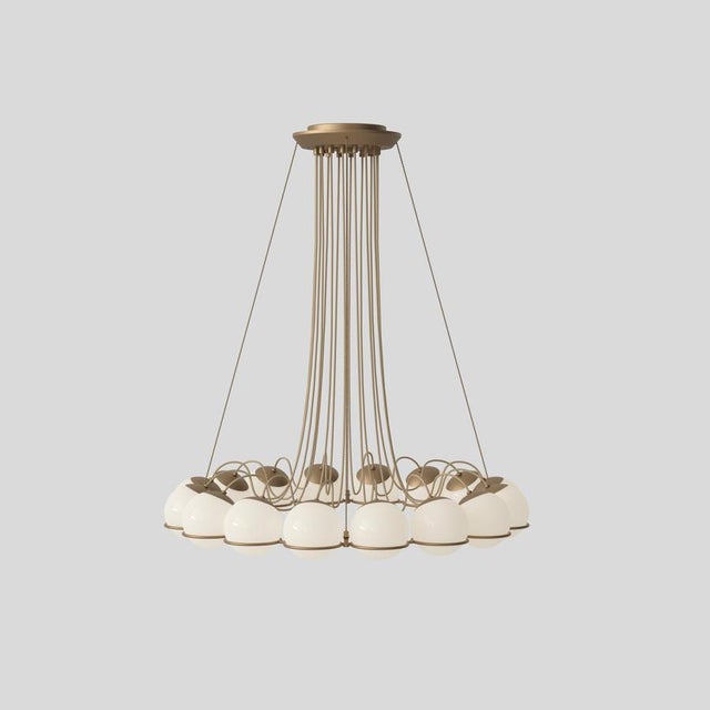 Model 2109/16/14 Lamp with Champagne Structure by Gino Sarfatti for Astep For Sale - Image 17 of 18