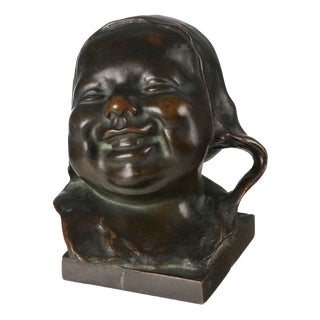 Laughing Child in Bronze For Sale