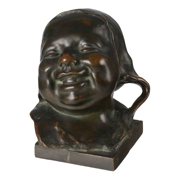 Laughing Child in Bronze For Sale