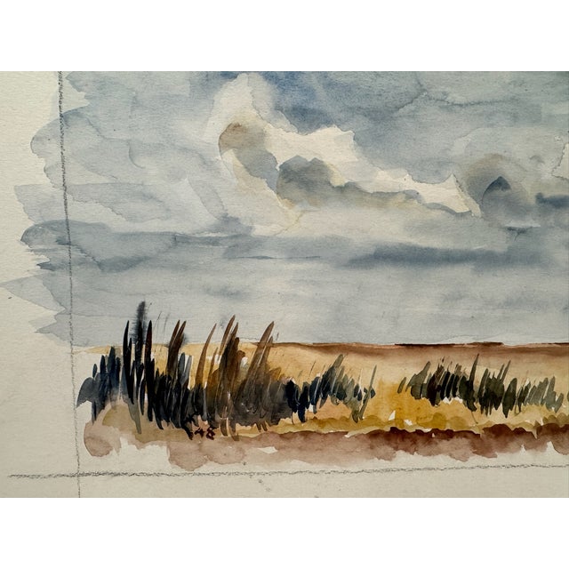 DESCRIPTION: Original watercolor on paper by Henry Emil Salloch, also known as Heinz Emil Salloch, the German-born...