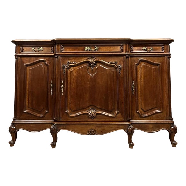 Louis XV Sideboard in Walnut, 1880s For Sale