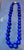 Vintage Lapis Lazuli Single Strand Necklace Yellow Gold 14K Clasp With Diamond For Sale - Image 18 of 18