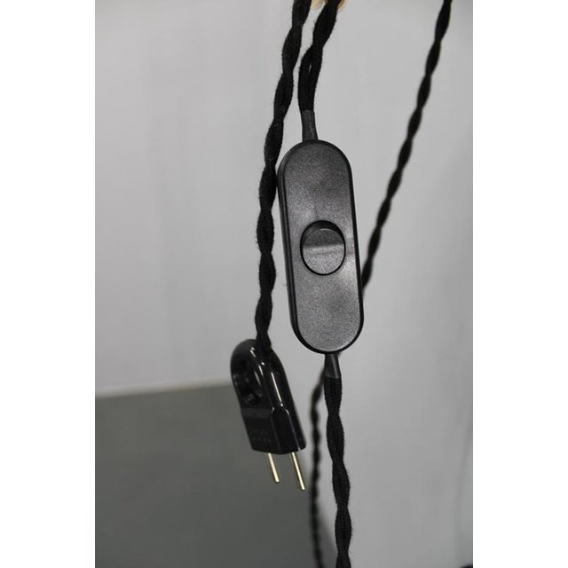 Adjustable Oak and Wicker Wall Lamp, Czechoslovakia, 1970s For Sale - Image 9 of 12