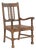 Vintage Anglo-Indian Teakwood Armchair For Sale