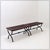 Benches in Openwork Wood with Wrought Iron Legs, Set of 2 For Sale - Image 13 of 13