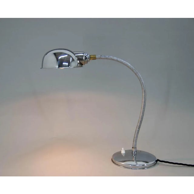 Table Lamp with Flexible Shade, 1940s For Sale - Image 3 of 9