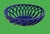 Blue Vintage Italian Blue Lattice Open Weave Ceramic Fruits Basket. For Sale - Image 8 of 12