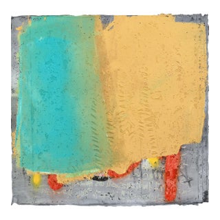 The Brick Walls 4 - Unique Colorful Textural Abstract Art on Canvas Original Artwork by Kodjovi Olympio For Sale