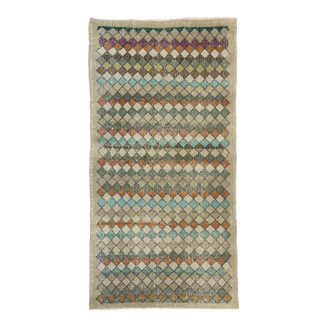 Mid 20th Century Zeki Muren Vintage Turkish Sivas Rug 03'01 X 06'00 For Sale