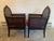 Traditional Early 20th Century Pair of Edwardian Mahogany Caned Armchairs For Sale - Image 3 of 7