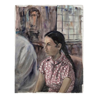 "Estudiante" - Portrait of a Mexican Girl by Portrait of a Mexican Girl in Church By For Sale