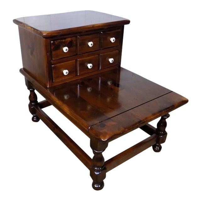 1970s Americana Ethan Allen Old Tavern Solid Pine End Table Chairish