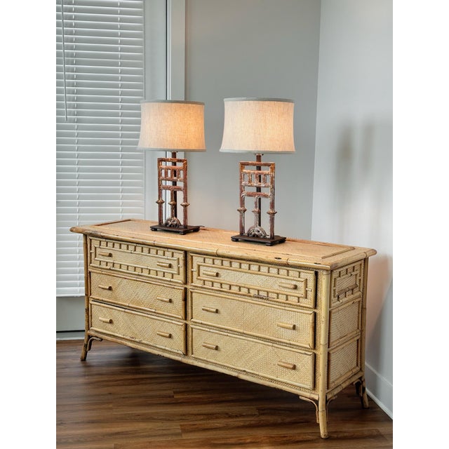 French 19th-Century Cast-Iron Architectural Fragment Table Lamps For Sale - Image 4 of 17