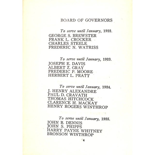 Piping Rock Club 1921 Members Annual For Sale - Image 9 of 9