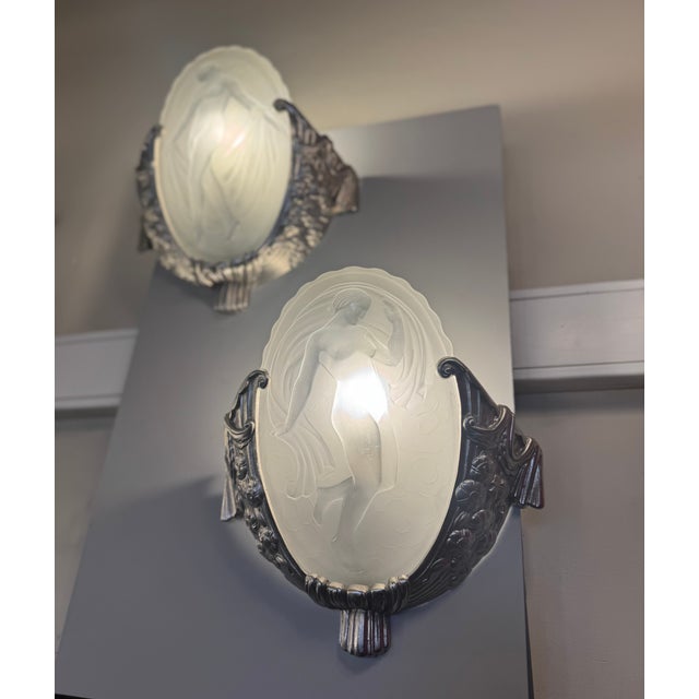 Art Deco Wall Sconces by Müller Frères Lunéville, 1930, Set of 2 For Sale - Image 6 of 18