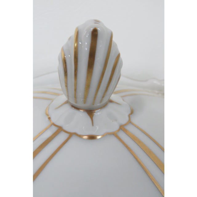 PMR Jaeger and Co Bavarian Germany Jar With Flower Design and Gold Accents 4542b For Sale - Image 13 of 18