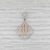 0.20ctw Diamond Pink Tourmaline Pendant 14k Rose White Gold For Sale - Image 4 of 6