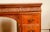 Mid 20th Century Carved Double Pedestal Executive Desk / Traditional Neoclassical Writing Desk With Acanthus Detail For Sale - Image 4 of 7